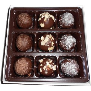 Assorted Dark Chocolate Marzipan Truffles