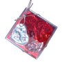 Chocolate Hearts Foil Wrapped Clear